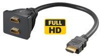 Cabo divisor HDMI – HDMI + DVI–D