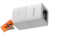 BS 2080W : Acoplador Baseus 2x RJ45 (Branco)