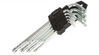 Estojo chaves hexagonais Torx T10 (1.5mm) - T50 (10mm) aço CR-V