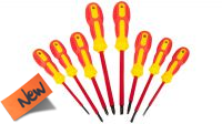 Kit chave parafusos isoladas (4 estrela + 4 fenda) 8 unidades