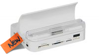 Docking Station multifuncional compatível com iPhone3, iPad e iPad2