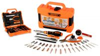 Kit de ferramentas chave magnética roquete com pontas para manutenções 47 peças