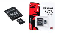 Cartão MicroSDHC Kingston com adaptador para SD