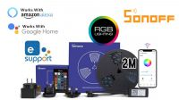 Tira Led Sonoff L1 c/controlador RGB Amazon Alexa IP65  2m.