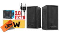 Coluna NATEC 2.0 PANTHER USB 6W RMS Negra