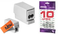 União rápida encaixe pressão 2x fio eléctrico 2.5mm2 (10)