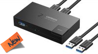 Switch Ugreen USB 3.0 2p. bidirecional preto
