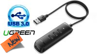 Hub USB Ugreen 4x USB 3.2 Gen 1 preto