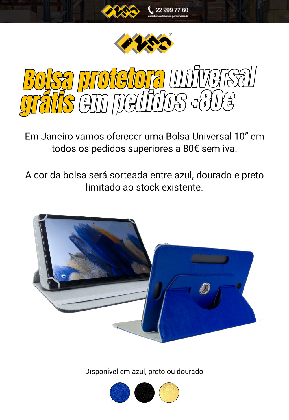 Bolsa protetora universal presemte em pedidos +80€