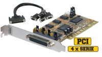 Placa PCI 4 portas serie UART 16c650.