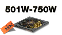 Fontes de alimentação 501W a 750W