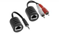 Balun audio pasivo estéreo jack 3.5mm/2 x RCA - RJ45 Max 50m