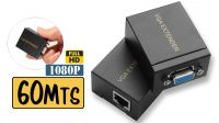 Emissor e receptor VGA até 60 m. por cabo rede Cat 5E/6