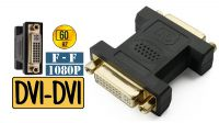 Adaptador DVI-DVI H/H Negro