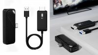 Transmissor e recetor Wireless HDMI 1080P 2.4G - 5G c/ adap. Tipo C até 50m