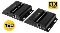 Kit extensão HDMI extender RX/TX IP/POE/IR UTP/STP Cat.5E/6 120m