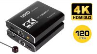 Kit de extensão HDMI Extender RX-TX c/IR UTP-STP Cat.5E/6 HDTV 4K 120m
