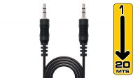 Cabo multimedia audio stereo Jack 3.5mm Macho/Macho