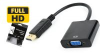 Adaptador Displayport Macho a VGA Hembra Negro