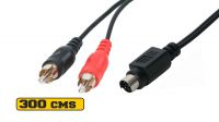 Cabo S-Video a 2x RCA Macho 3m