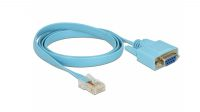 Cabo adaptador RS232 DB9 Fêma a RJ45 Macho azul 1m