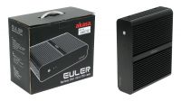 Caja mini ITX Akara Euler con transformador 120W en aluminio Negro