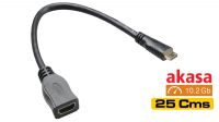 Cabo adaptador mini HDMI Macho a HDMI Fêmea preto
