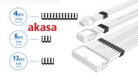 Kit organizador de cabos estilo pente (24p x 4u, 8p x 12u, 6p x 8u) 3mm preto
