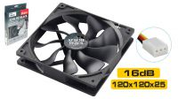 Ventilador Akasa Apache baixo ruído PWM 120 mm