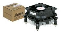 Cooler Akasa silencioso em alumínio PWM para Intel LGA 775/1156 TDP 73W