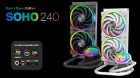 Cooler Akasa Soho 240 RGB LGA1150-2066-AMD AM4/5-Dual Rad. Liquid 2fans 255W TDP