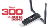 Adaptador USB Airlive Wireless dupla banda 802.11a/b/g/n 300 Mbps