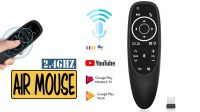 Comando Wireless 2.4Gh inteligente controlo voz rato Android Tv preto