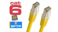 Cabo FTP Cat.6 PVC amarelo 0,5m
