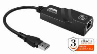 Adaptador cRadia USB 3.0 - RJ45 Giga Negro