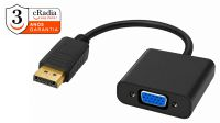 Cabo cRadia adaptador Displayport M - VGA  F  preto 0.15 m