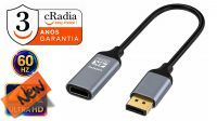 Cabo adaptador cRadia Displayport a HDMI M/F 4K@60Hz  Metalico