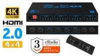 Conmutador cRadia Matrix 4x4  4K@60Hz  HDMI2.0B   HDMI