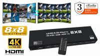 Comutador cRadia Matrix 8x8 4k@60Hz HDMI2.0B HDMI