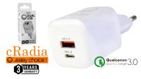 Cargador Universal DUAL USB 3.0 con Carga Rápida - 20W, Blanco
