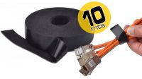 Rolo de velcro preto 20mm 10m