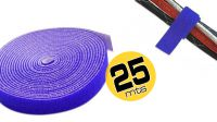 Rollo de velcro azul 25m