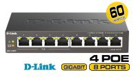Switch D-Link DGS-1008P 8p. gigabit 4xPOE