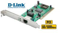 Placa de rede D-Link Gigabit PCI com suporte baixo perfil
