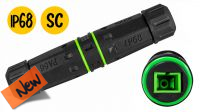 Conector unión exterior p/fibra Optica simplex SC IP68
