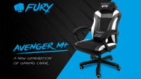 Cadeira Gaming Fury Avenger M+ negra/branca