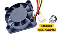 Ventilador DC 12V 40x40x10mm 30dB