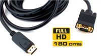 Cable Displayport V1.1 - VGA M/M QXGA (2048 x 1536) Negro 1.8m