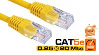 Cables de Red UTP Cat. 5E Amarillos - Conectores RJ-45, Varias Longitudes