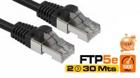 Cable de red FTP Cat. 5E Negro